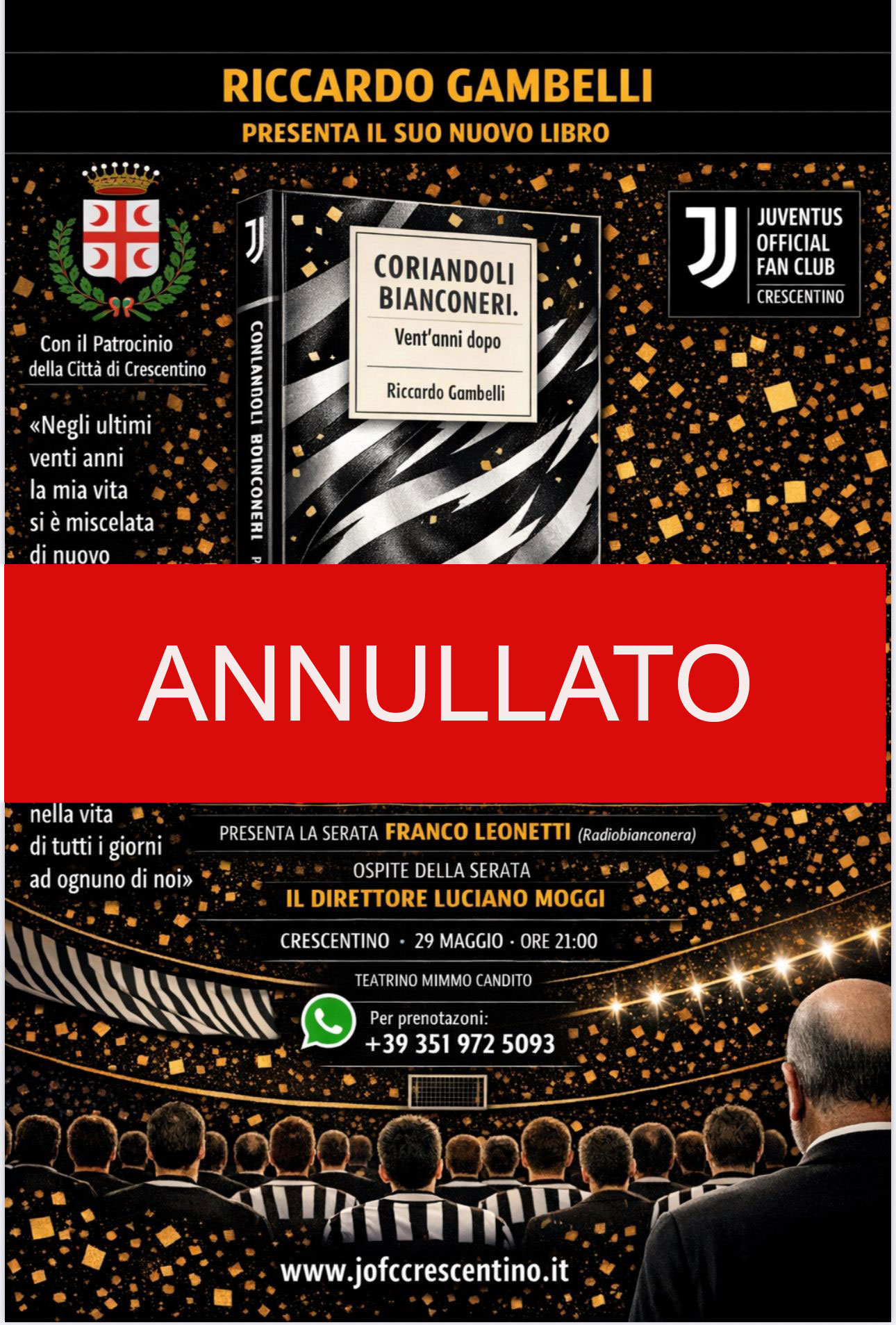 Presentazione libro Coriandoli Bianconeri