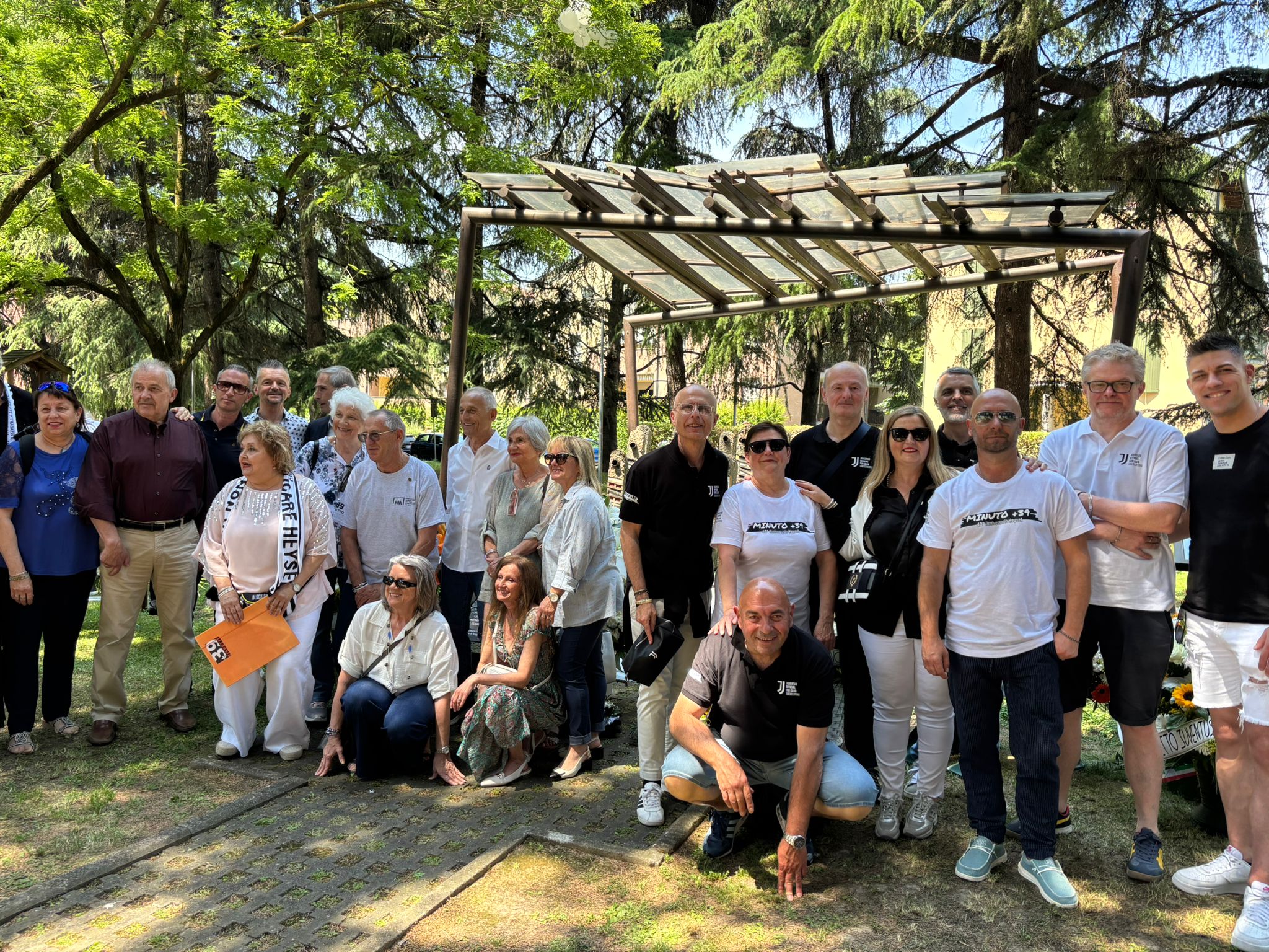 Commemorazione Heysel a Reggio Emilia con lo JOFC Crescentino
